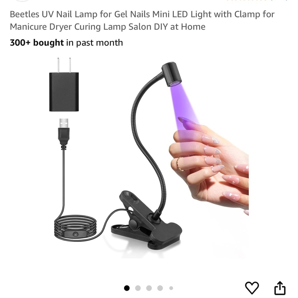 Black UV Nail Lamp for Gel Nails (USED)